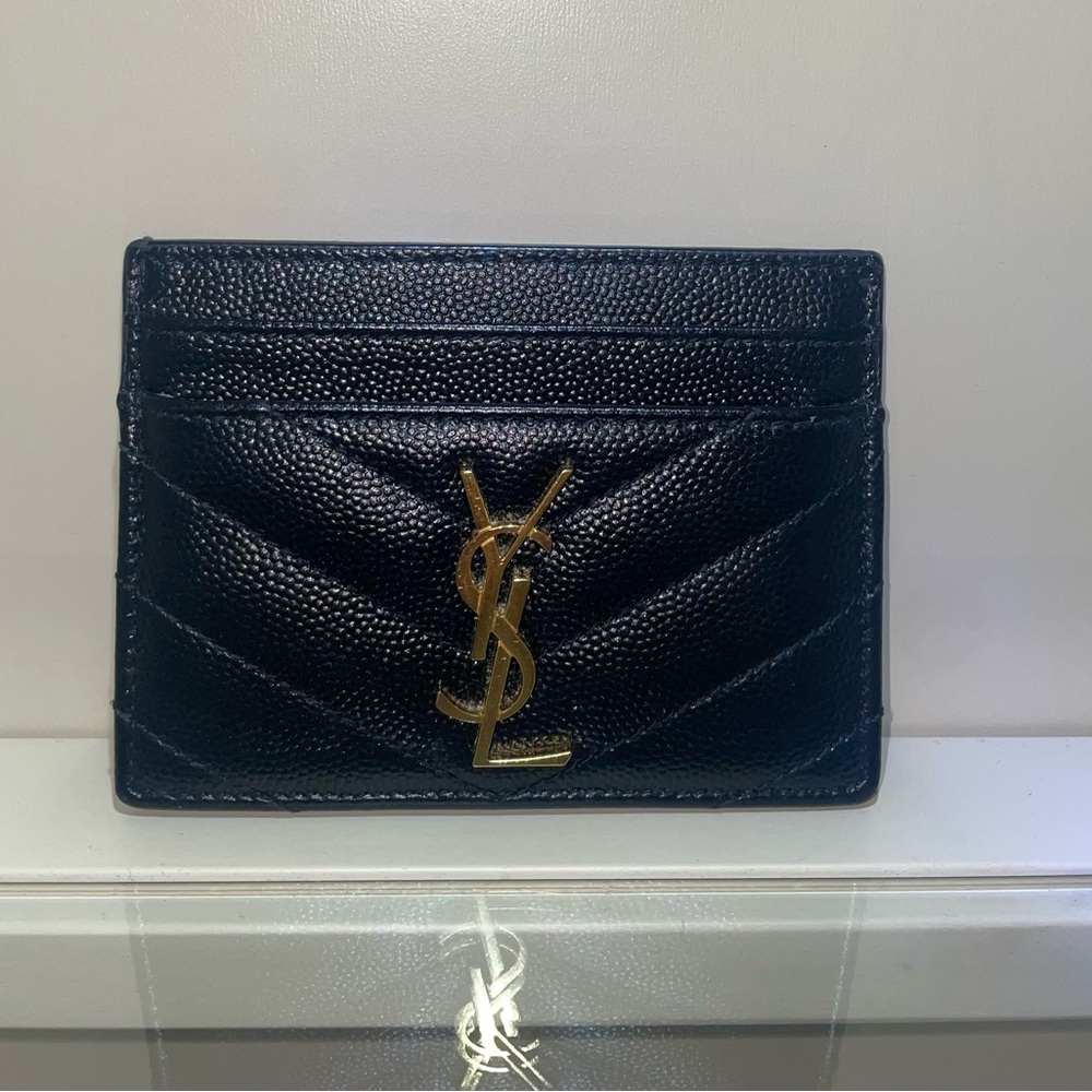 YSL Black Card Holder